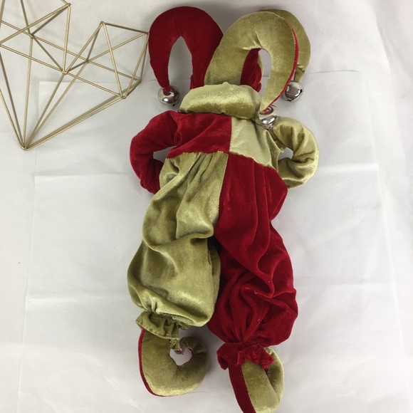 Jolly Green & Red Velvet Holiday Elf - Picture 5 of 7